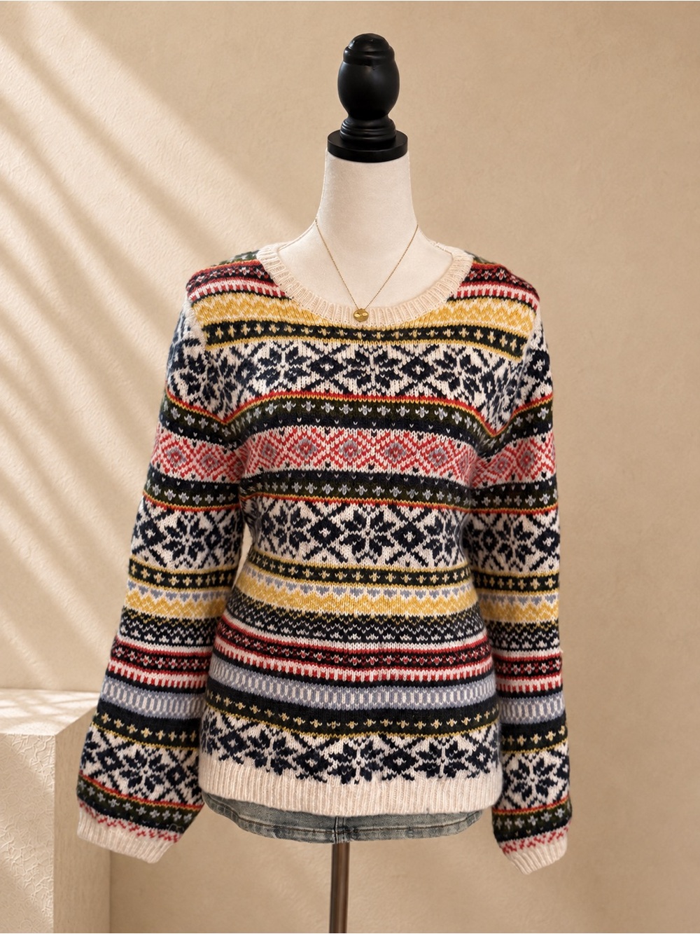Old Navy Fair Isle Balloon Sleeve Sweater XXL